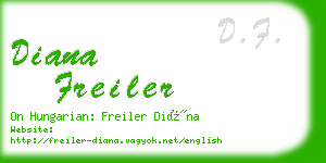 diana freiler business card